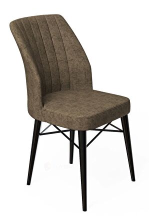 Rovena Novana Siyah Mermer 80x132 Açılabilir Suntalam Yemek Odası Takımı 6 Adet Sandalye