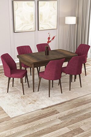 Rovena Zayn Barok 80x132 Açılabilir Suntalam Yemek Odası Takımı 6 Adet Sandalye