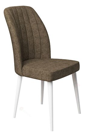 Rovena Zayn Beyaz Mermer 80x132 Açılabilir Suntalam Yemek Odası Takımı 6 Adet Sandalye