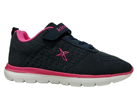 Kinetix Lacivert Pembe Cırtlı Sneakers Spor Ayakkabı
