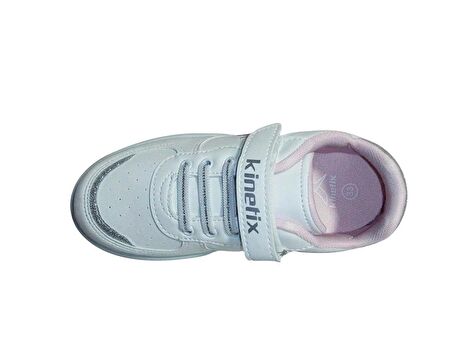Kinetix Beyaz Pembe Gümüş Cırtlı Sneakers Spor Ayakkabı
