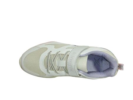 Kinetix Beyaz Lila Pembe Cırtlı Sneakers Spor Ayakkabı
