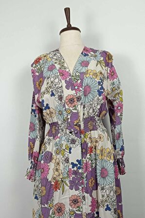 Önden Çıtlı Kap Mor K326