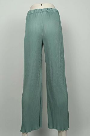 Büyük Beden Pliseli Pantolon Mint 3138