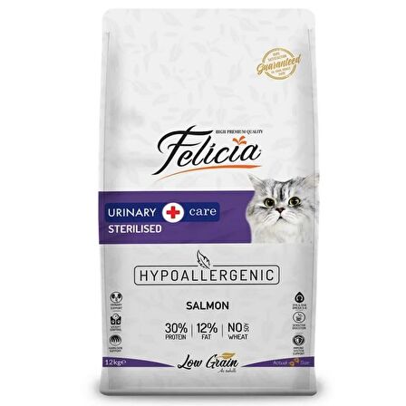 Felicia az tahıllı sterilised 12kg hypoallergenıc somonlu kısırlaştırılmış kedi maması hipoalerjenik