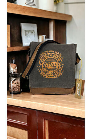 Kaliteli Su Geçirmez Kanvas Postacı Çantası Western Bag 7112