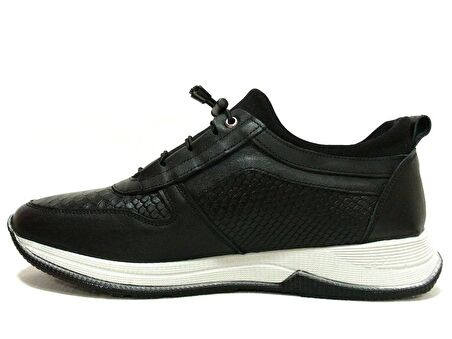 Dropland Siyah Bağcıksız Jelli Anatomik Comfort Sneakers Ayakkabı