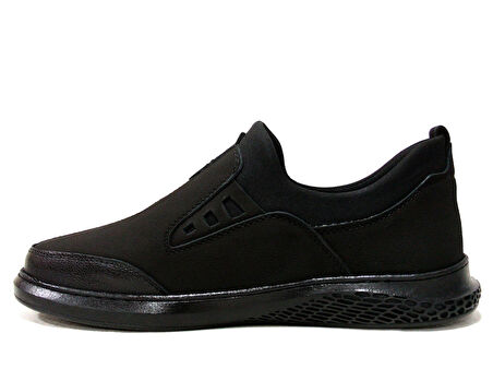 Birkan Siyah Bağcıksız Anatomik Comfort Casual Ayakkabı