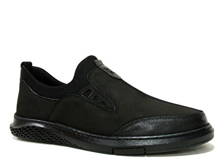 Birkan Siyah Bağcıksız Anatomik Comfort Casual Ayakkabı
