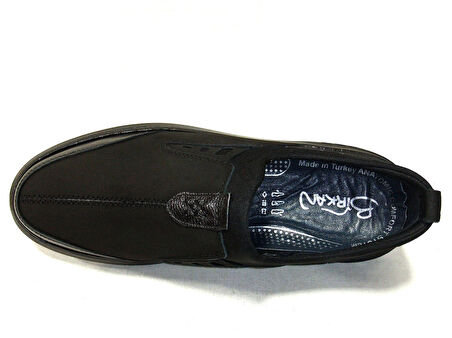Birkan Siyah Bağcıksız Anatomik Comfort Casual Ayakkabı