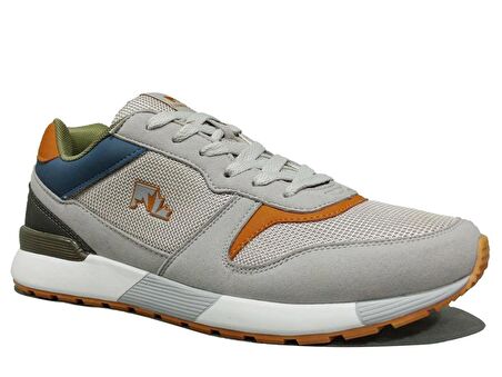 Lumberjack Gri Turuncu Bağcıklı Sneakers Spor Ayakkabı