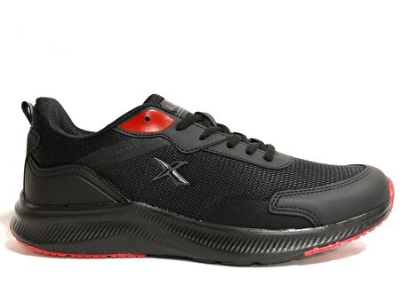 Kinetix Siyah Kırmızı Running Erkek Spor Ayakkabı