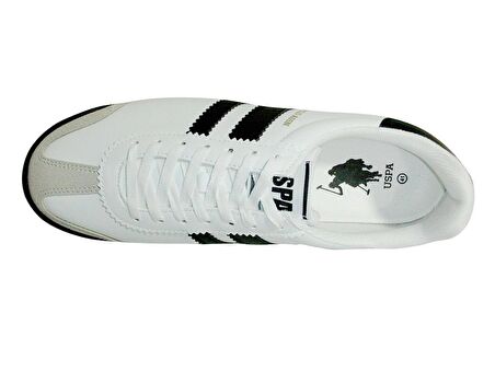 U.S. Polo ASSN. Beyaz Siyah Sneakers Spor Ayakkabı