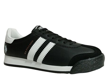 U.S. Polo ASSN. Siyah Beyaz Sneakers Spor Ayakkabı