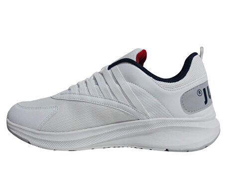 Jump Beyaz Lacivert Bağcıklı Sneakers Spor Ayakkabı