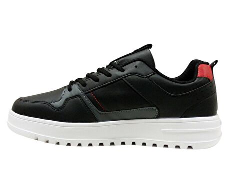 Jump Siyah Kırmızı Sneakers Bağcıklı Spor Ayakkabı