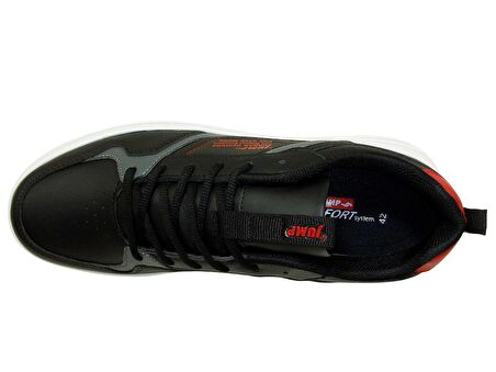 Jump Siyah Kırmızı Sneakers Bağcıklı Spor Ayakkabı