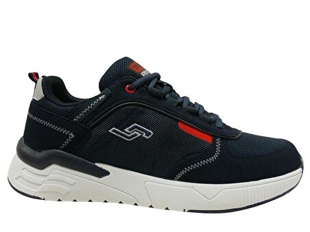 Jump Lacivert Kırmızı Sneakers Bağcıklı Spor Ayakkabı