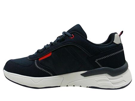 Jump Lacivert Kırmızı Sneakers Bağcıklı Spor Ayakkabı