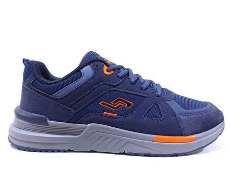 Jump Lacivert Turuncu Sneakers Bağcıklı Spor Ayakkabı