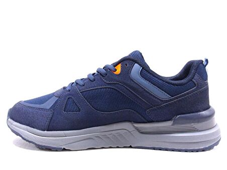 Jump Lacivert Turuncu Sneakers Bağcıklı Spor Ayakkabı