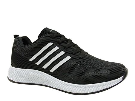 Hammer Jack Siyah Beyaz Sneakers Bağcıklı Spor Ayakkabı