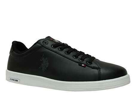 U.S. Polo ASSN. Siyah Beyaz Bağcıklı Sneakers Spor Ayakkabı