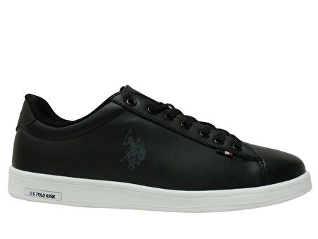 U.S. Polo ASSN. Siyah Beyaz Bağcıklı Sneakers Spor Ayakkabı