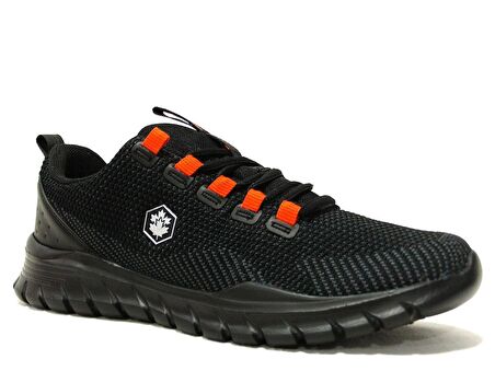 Lumberjack Siyah Turuncu Bağcıklı Sneakers Spor Ayakkabı