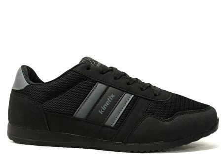 Kinetix Siyah Gri Bağcıklı Sneakers Spor Ayakkabı 