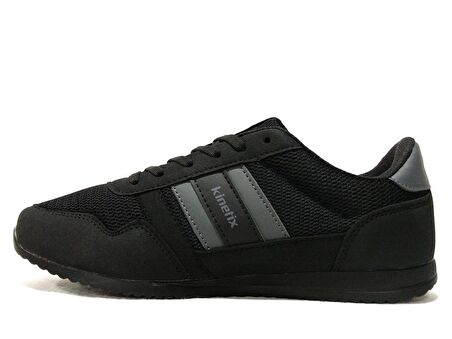 Kinetix Siyah Gri Bağcıklı Sneakers Spor Ayakkabı 