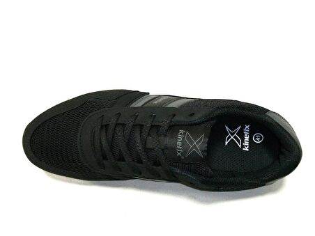 Kinetix Siyah Gri Bağcıklı Sneakers Spor Ayakkabı 