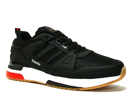 Kinetix Siyah Kırmızı Beyaz Bağcıklı Sneakers Spor Ayakkabı