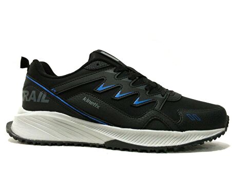 Kinetix Siyah Saks Mavi Gri Bağcıklı Sneakers Spor Ayakkabı