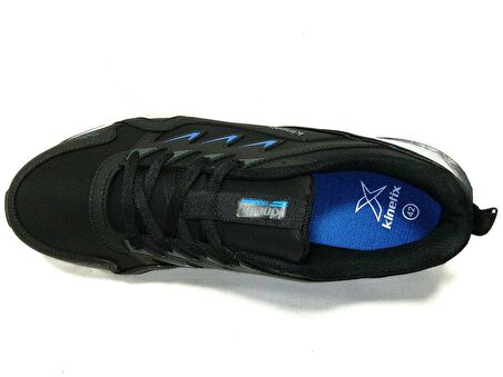 Kinetix Siyah Saks Mavi Gri Bağcıklı Sneakers Spor Ayakkabı