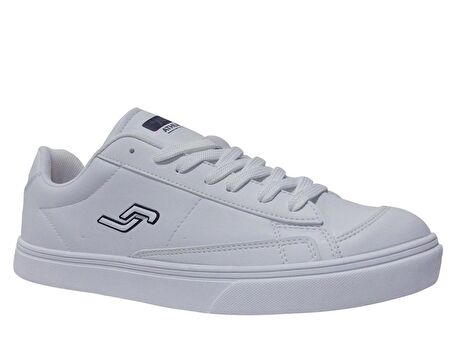 Jump Beyaz Siyah Bağcıklı Sneakers Spor Ayakkabı