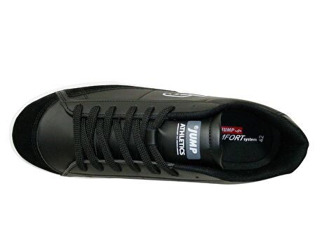 Jump Siyah Beyaz Bağcıklı Sneakers Spor Ayakkabı