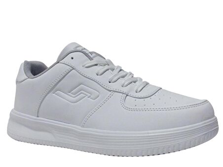 Jump Beyaz Bağcıklı Sneakers Spor Ayakkabı