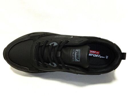 Jump Siyah Bağcıklı Running Sneakers Spor Ayakkabı