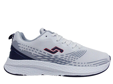 Jump Beyaz Lacivert Gri Bağcıklı Sneakers Spor Ayakkabı