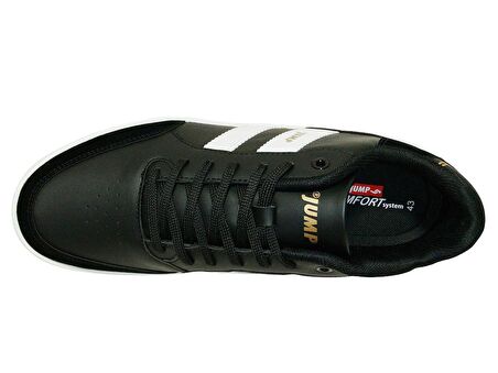 Jump Siyah Beyaz Bağcıklı Sneakers Spor Ayakkabı