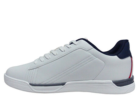 Jump Beyaz Lacivert Kırmızı Bağcıklı Sneakers Spor Ayakkabı