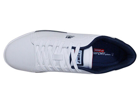 Jump Beyaz Lacivert Kırmızı Bağcıklı Sneakers Spor Ayakkabı