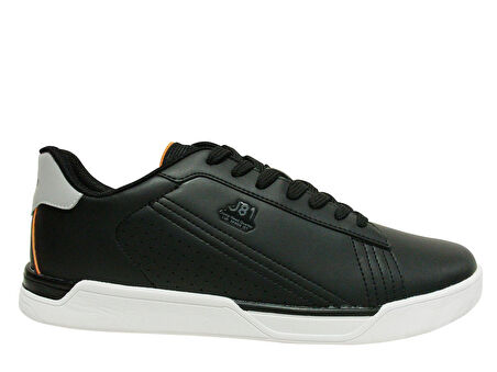 Jump Siyah Turuncu Beyaz Bağcıklı Sneakers Spor Ayakkabı