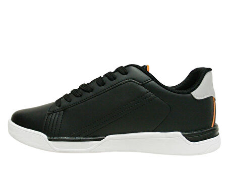Jump Siyah Turuncu Beyaz Bağcıklı Sneakers Spor Ayakkabı