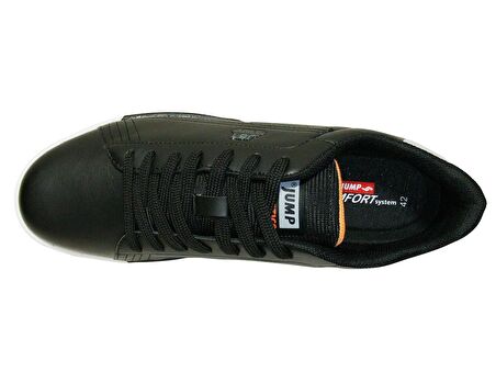 Jump Siyah Turuncu Beyaz Bağcıklı Sneakers Spor Ayakkabı