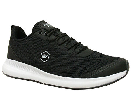 Wickers Siyah Beyaz Bağcıklı Sneakers Spor Ayakkabı