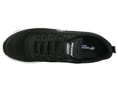 Wickers Siyah Beyaz Bağcıklı Sneakers Spor Ayakkabı