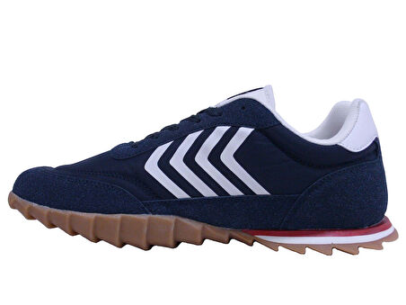 Bestof Lacivert Beyaz Kırmızı Bağcıklı Sneakers Spor Ayakkabı