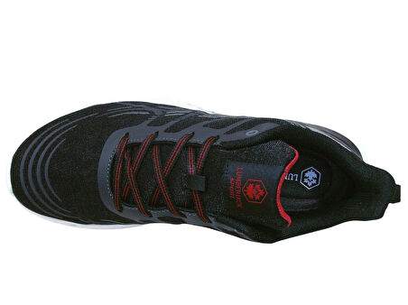 Lumberjack Siyah Beyaz Kırmızı Bağcıklı Sneakers Spor Ayakkabı